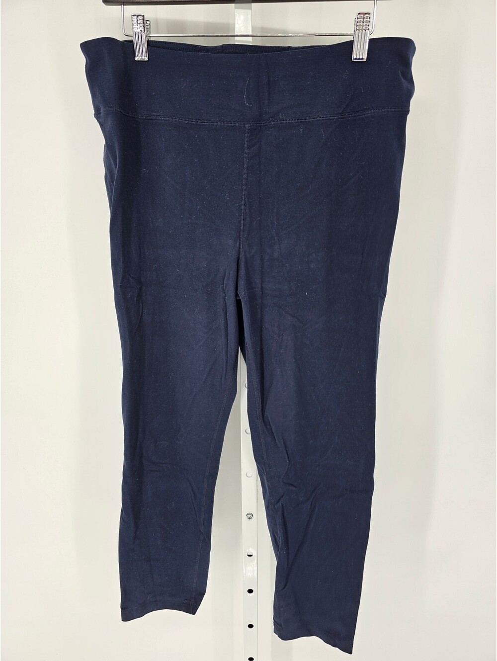 J Crew Womens Sz XXL Ankle Length Pull On Athletic Pants Dark Blue
